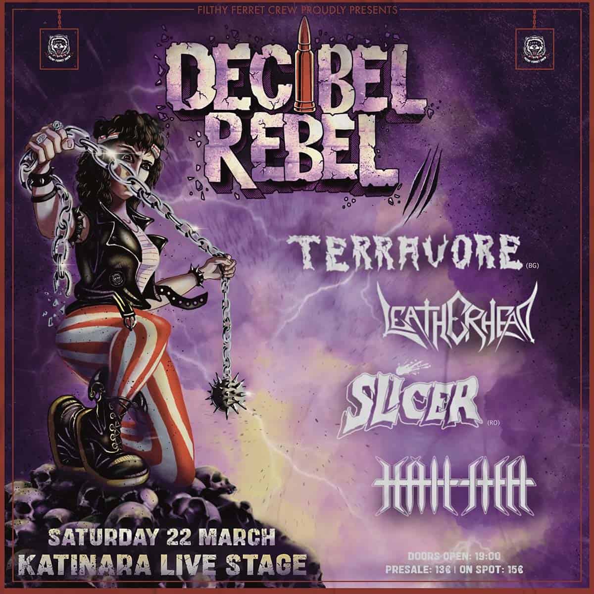 Read more about the article Το Filthy Ferret Crew περήφανα παρουσιάζει το DECIBEL REBEL FESTIVAL III